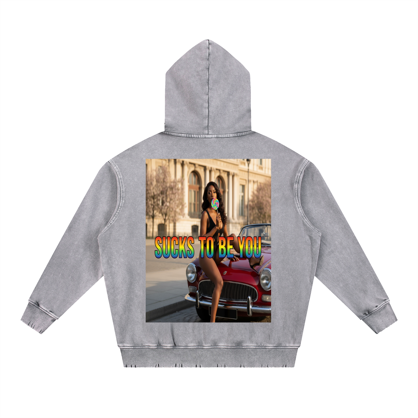 OG STBY Snow Wash Hand-Frayed Heavyweight  Hoodie