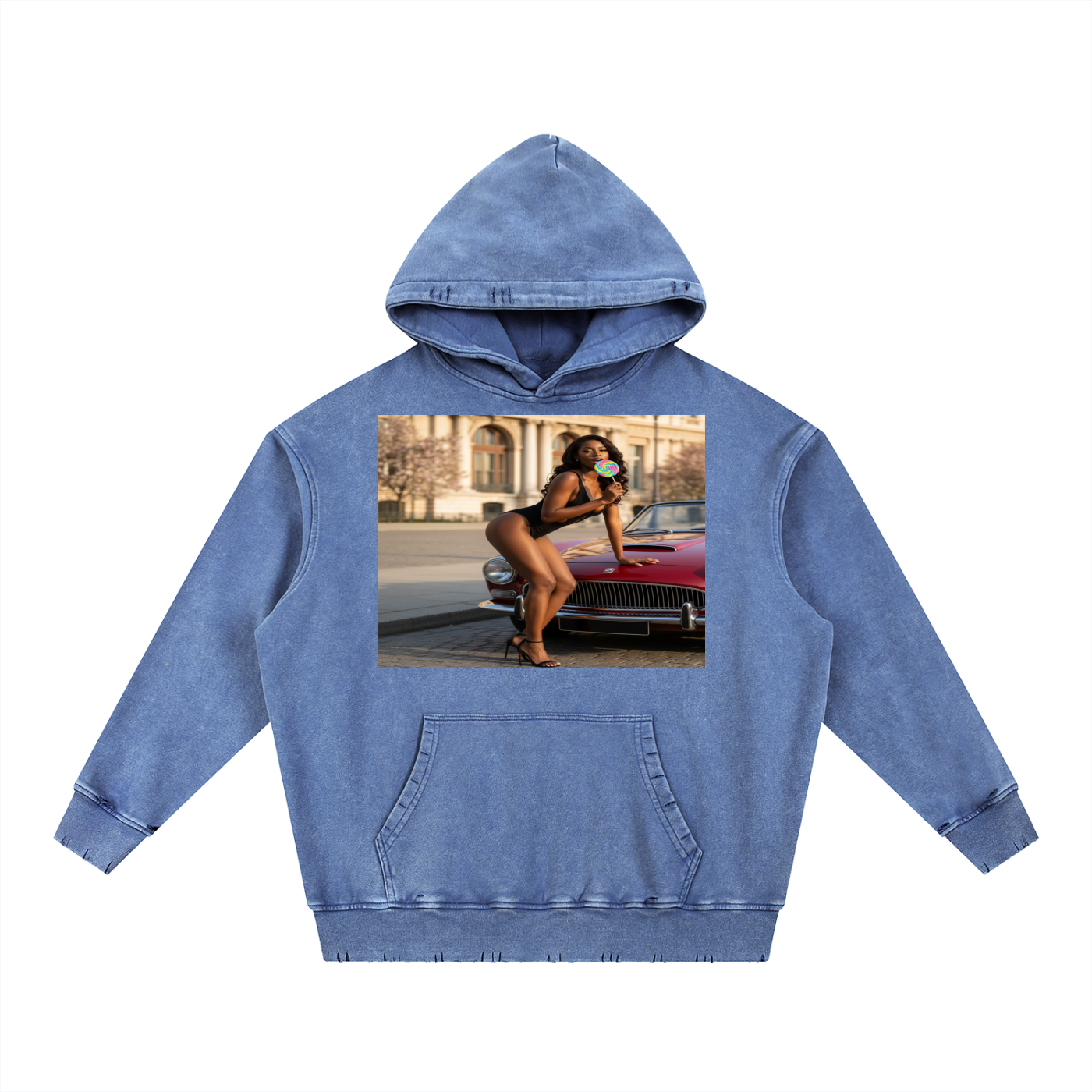 OG STBY Snow Wash Hand-Frayed Heavyweight  Hoodie