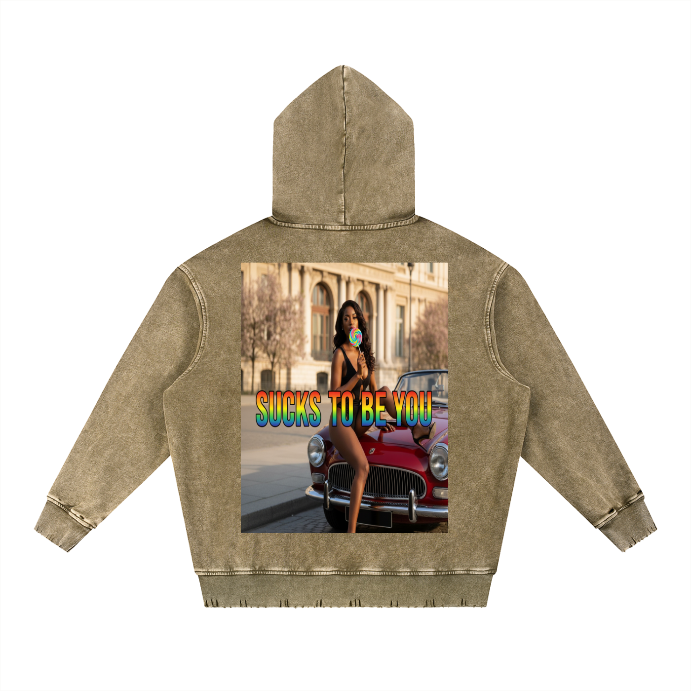 OG STBY Snow Wash Hand-Frayed Heavyweight  Hoodie