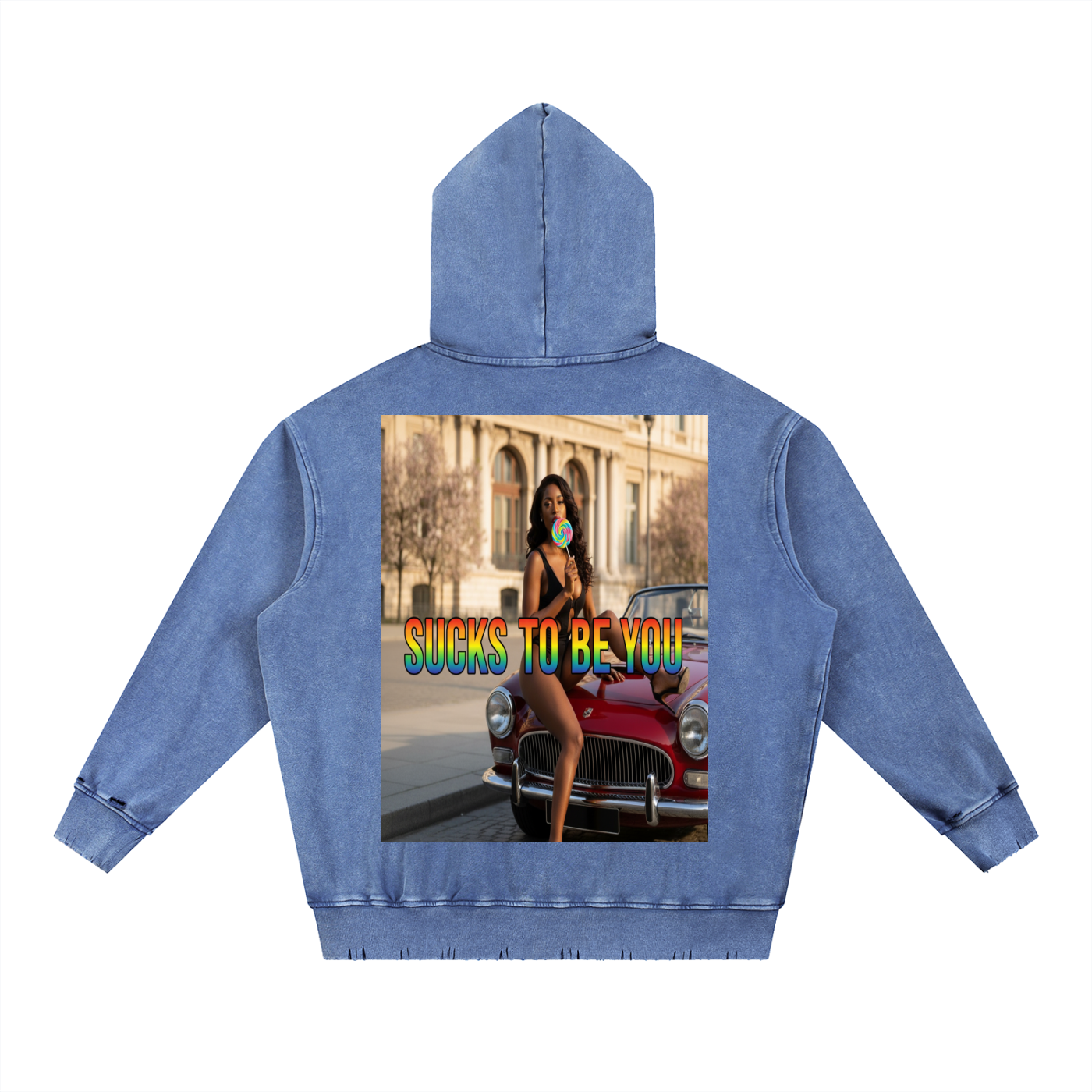 OG STBY Snow Wash Hand-Frayed Heavyweight  Hoodie