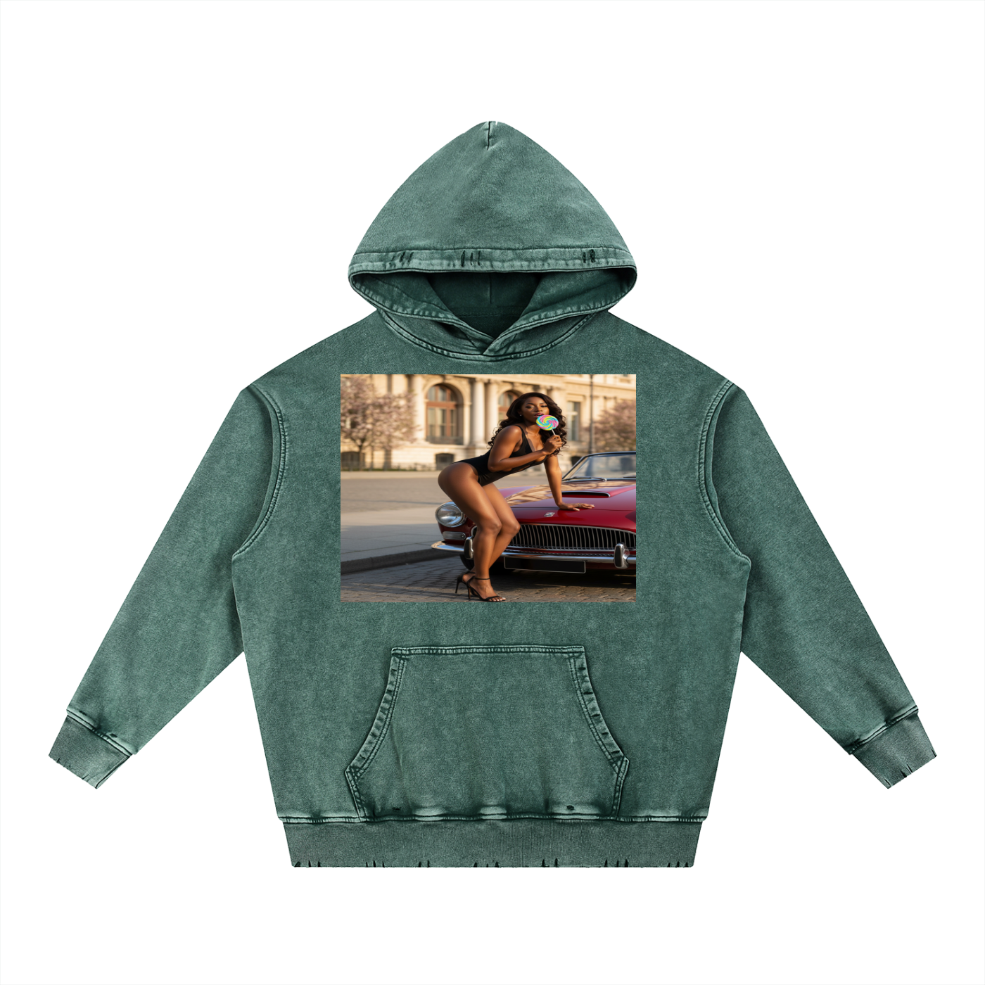 OG STBY Snow Wash Hand-Frayed Heavyweight  Hoodie